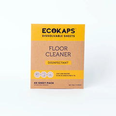 ECOKAPS Dissolvable Sheets Floor Cleaner envelope on a white background
