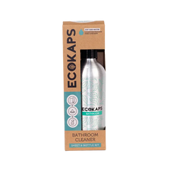 ECOKARS bathroom cleaner sheet & bottle kit on a white background