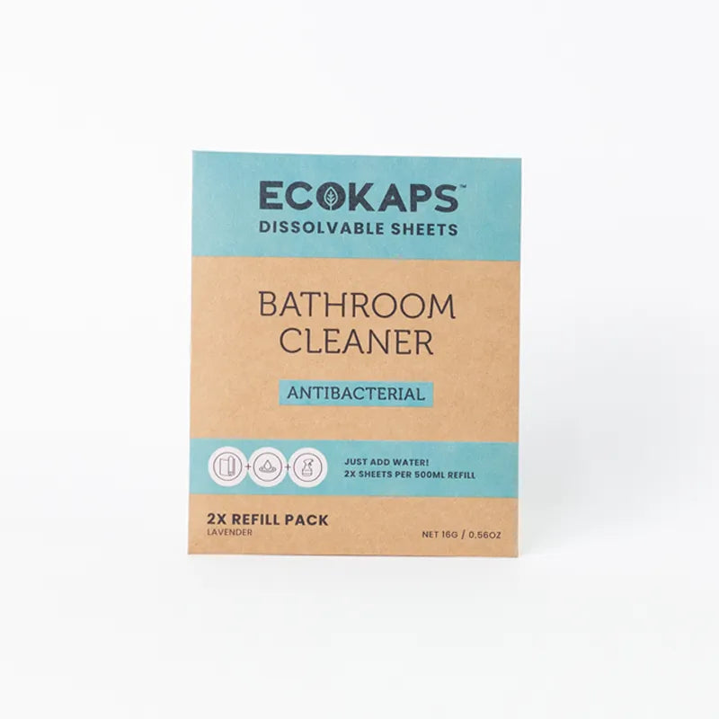 ECOKAPS Bathroom Cleaner Envelope Refill Pack on a white background