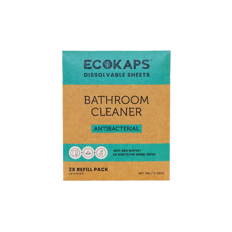 ECOKAPS Bathroom Cleaner Envelope Refill Pack on a white background